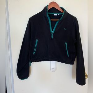 TNA black/biome green lined fleece in S